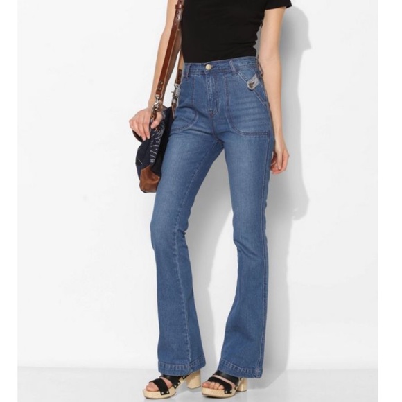 BDG Denim - New BDG High Rise Patch Pocket Flare Jeans